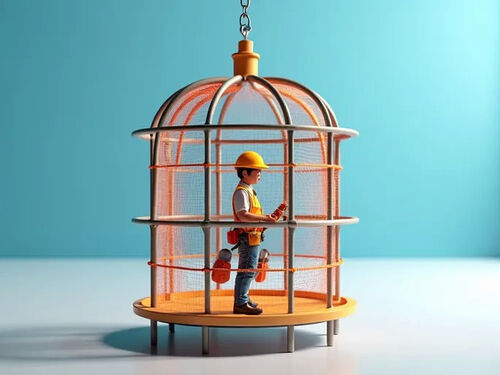 Dernier blog de l'entreprise L'échafaudage en cage augmente la sécurité au travail à haute altitude