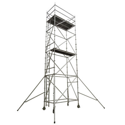 Un bon prix. Platformwidth 0.6m To 1.2m Aluminium Scaffold Tower With Diagonal Pipe Structure Anodized Surface Ideal For Construction en ligne