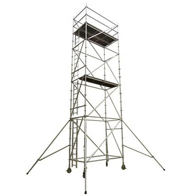 Un bon prix. Tour d'échafaudage en aluminium mobile 1,8 mm 3,2 mm d'épaisseur pour la construction de bâtiments extérieurs en ligne