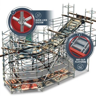 Un bon prix. Travailleurs Pro Portable Tour d'échafaudage en aluminium Assemblage opérateur unique en ligne