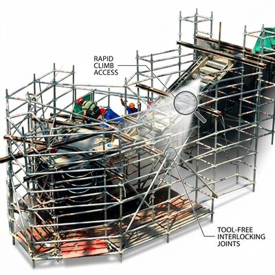 Un bon prix. Peinture et décoration d'échafaudage en aluminium Tour de 2,5 m Plateforme étendue Système de bouclier anti-éclaboussures Professionnel en ligne